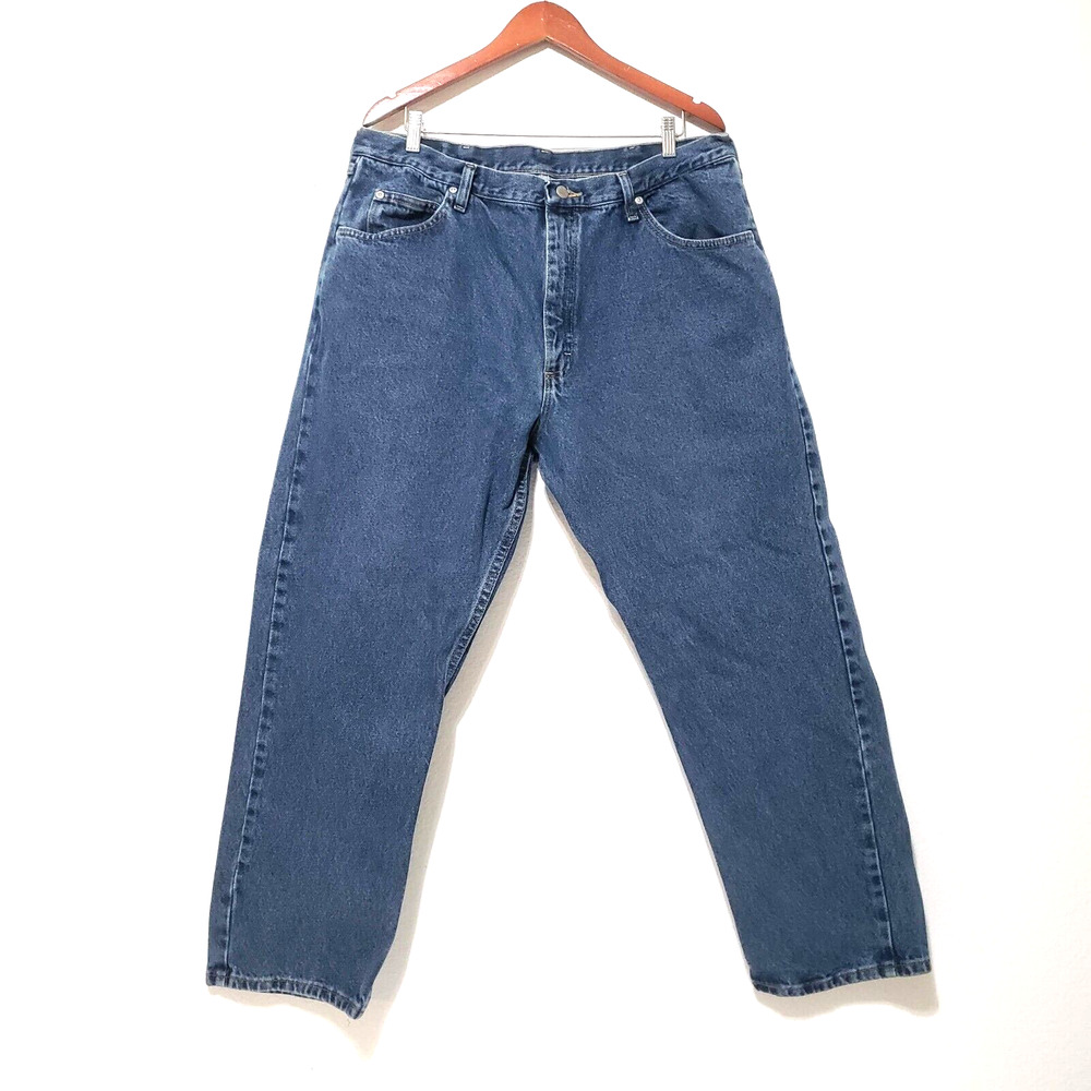 Vtg Wrangler Jeans Mens SIZE 40x30 Relaxed Fit Bootcut Blue Denim 9760WDR